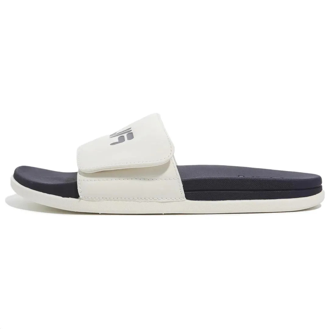FILA Abrasion Resistant Abrasion Resistant Slide Slippers Unisex Blue White Korean Style