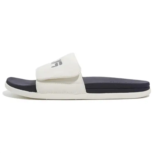 FILA Abrasion Resistant Abrasion Resistant Slide Slippers Unisex Blue White Korean Style