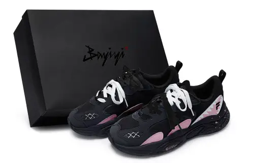 FILA Mars 2.0 811 Manufacturing Abrasion Resistant Low top Casual Shoes Women's Black Gray Pink White