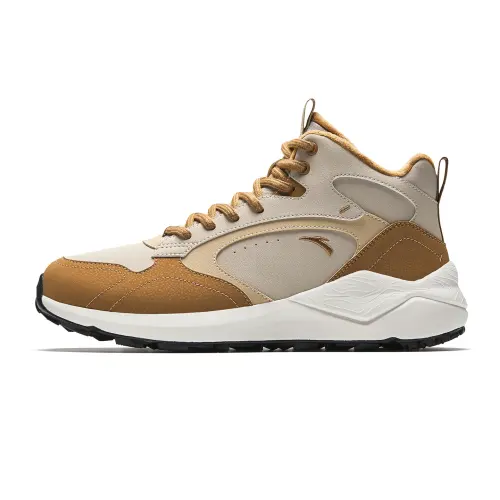 Anta Pedal Island Textile, Synthetic Leather Upper, Fleece Lined Lining, Winter Thermal, Trendy Fashion