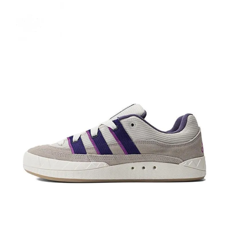 Adidas Originals Adimatic Low top Casual Shoes Unisex Gray White Purple