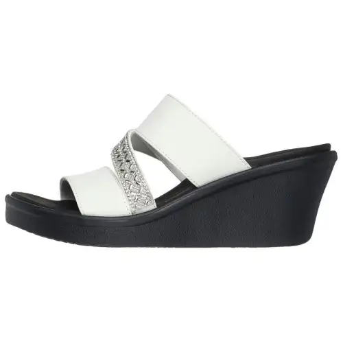 Skechers Slide Slippers Women's Black White