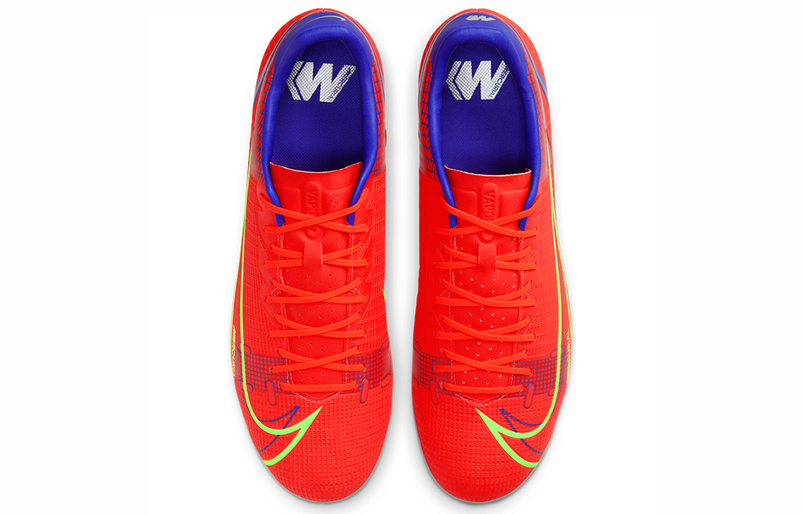 Мужские бутсы Nike Mercurial Vapor 14 Academy AG (красно-зеленые) — Красный / зелёный — фото 4