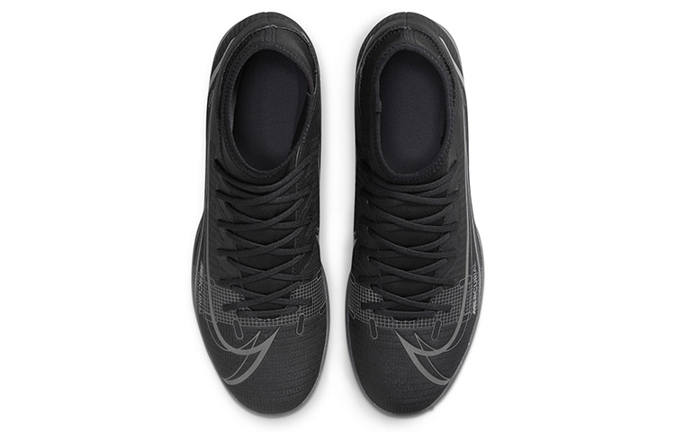 Мужские кроссовки Nike Mercurial Superfly 8 14 Club TF (черно-серые) — Чёрный / серый — фото 4