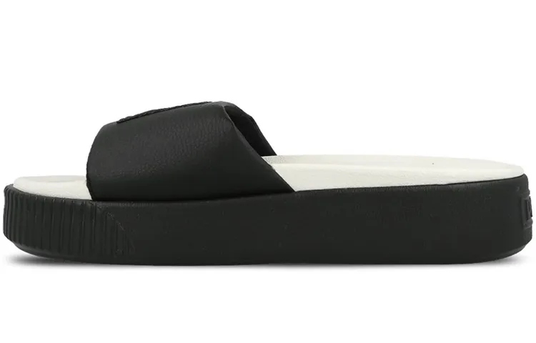 PUMA Platform Slide 'Black Whisper White' Women's