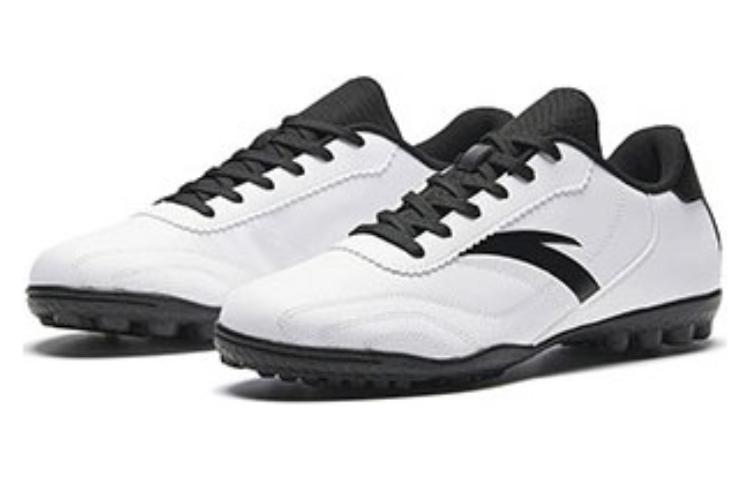 Anta TF Turf Artificial Turf Slip Resistant Soccer Shoes Men’s White Black