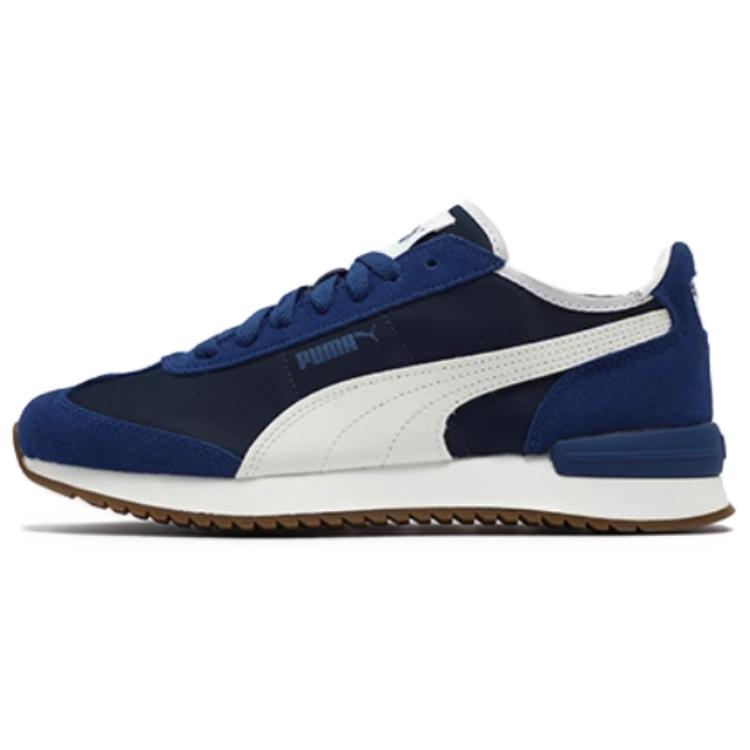 PUMA R78 Abrasion Resistant Low top Casual Shoes Unisex Beige White Blue