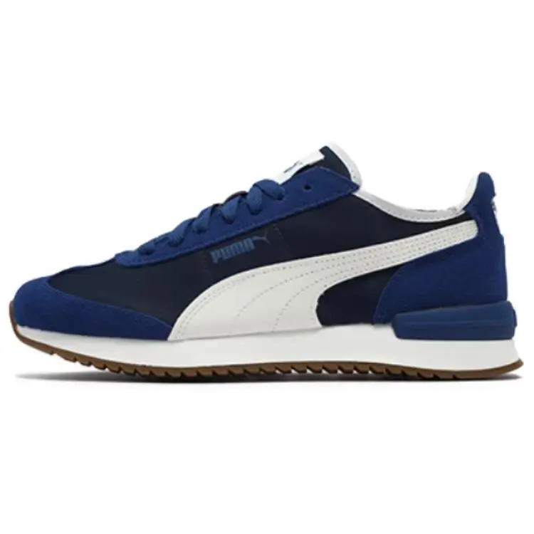 PUMA R78 Abrasion Resistant Low top Casual Shoes Unisex Beige White Blue