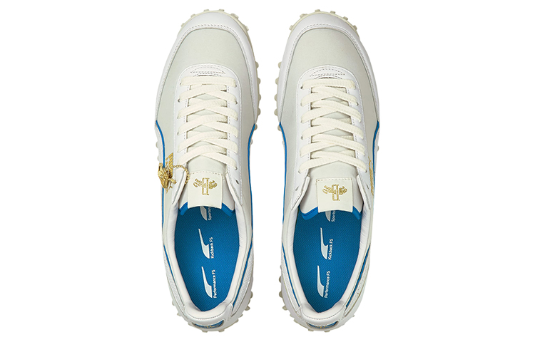 Кроссовки PUMA Fast Rider Rudolf Dassler Legacy (белый / синий / желтый) — Белый / синий / жёлтый — фото 4