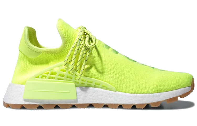 Кеды adidas originals Pharrell Hu NMD Hu Trail Know Soul (желто-зеленые) — Жёлтыйзелёный / белый — фото 2