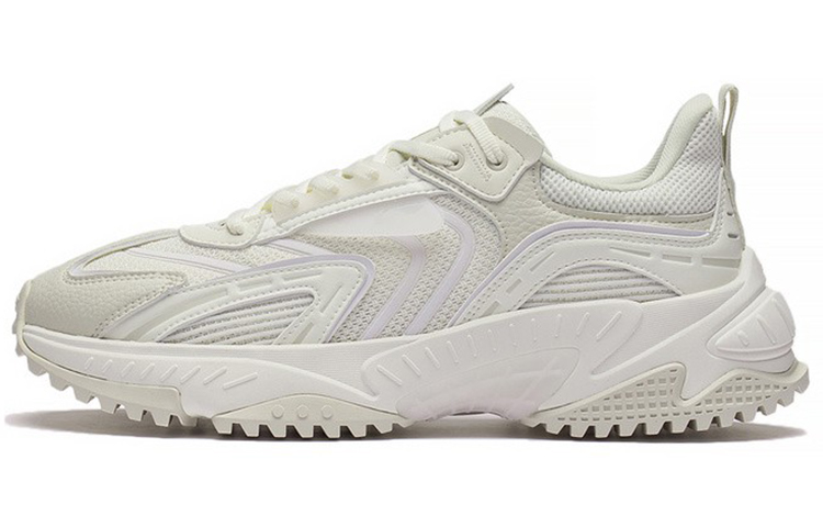 Li Ning Xingji Classic Cushioning Rebound Cushioning Rebound Low top Sports Casual Shoes Men's White