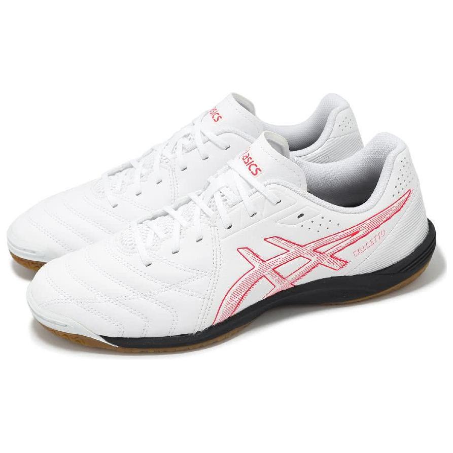 Asics Calcetto Abrasion Resistant Abrasion Resistant Soccer Shoes Men’s White 2E Width