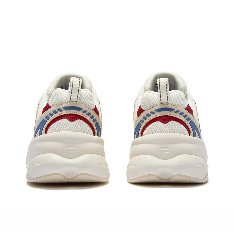 Мужские кроссовки Fila FUSION UNIQUE (бежево-желтые) — 初雪白/米黄色 — фото 3