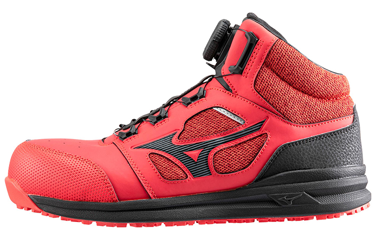 Mizuno Almighty Casual Shoes Men's High Top Red