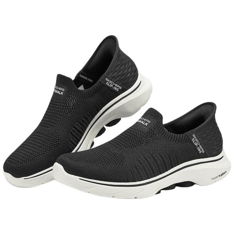 Skechers GO WALK 7 Low top Casual Shoes Men’s Black White