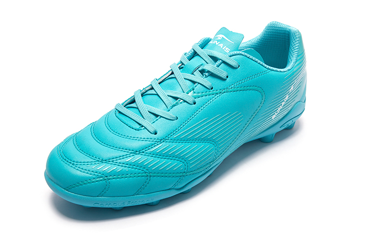 SUNAIS Soccer Shoes Men’s Low Top Sapphire Blue, Lake Blue, Black/Lemon