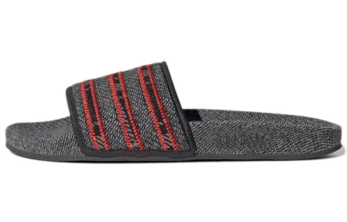 Adidas Adilette Slide 'Cozy Pack - Vivid Red Solid Grey'