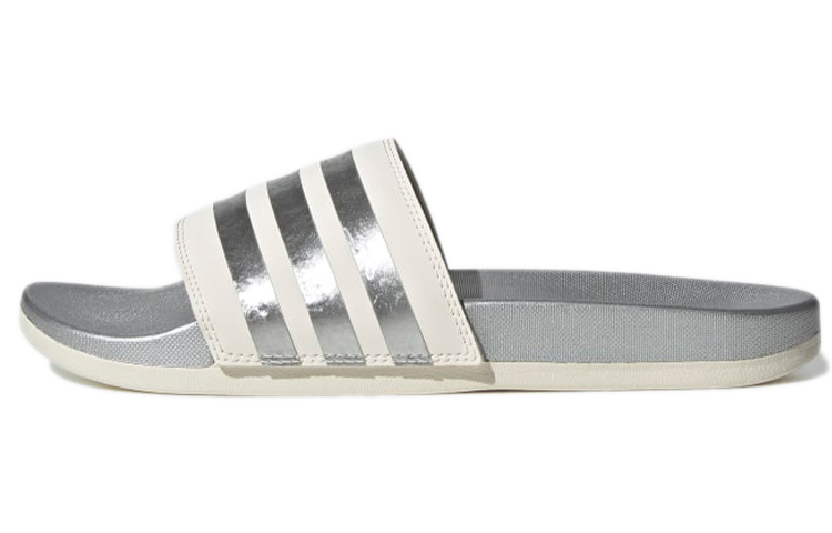 Adidas Adilette Comfort Slide 'White Matte Silver' Women's