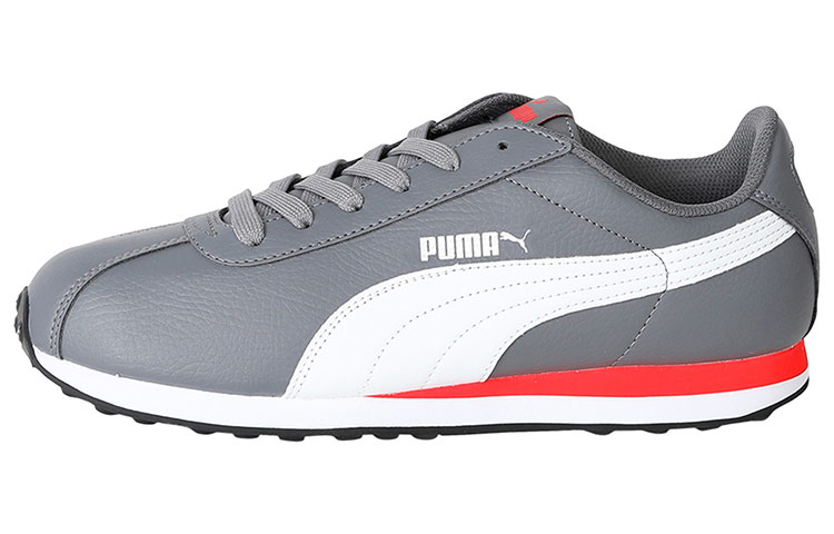 PUMA Turin Low Running Shoes Grey/White/Red Women's