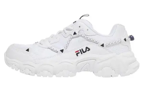 FILA Cat Running Shoes White Korean Version Unisex