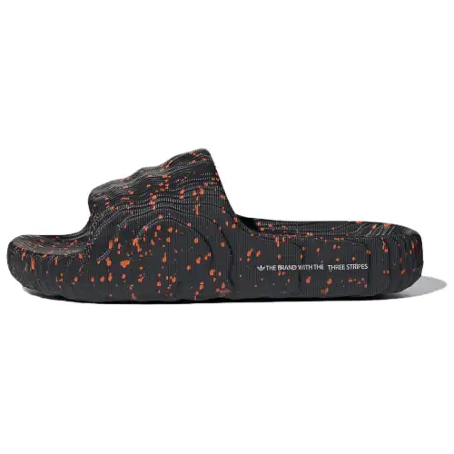 Adidas Adilette 22 Slide 'Black Orange Speckled'