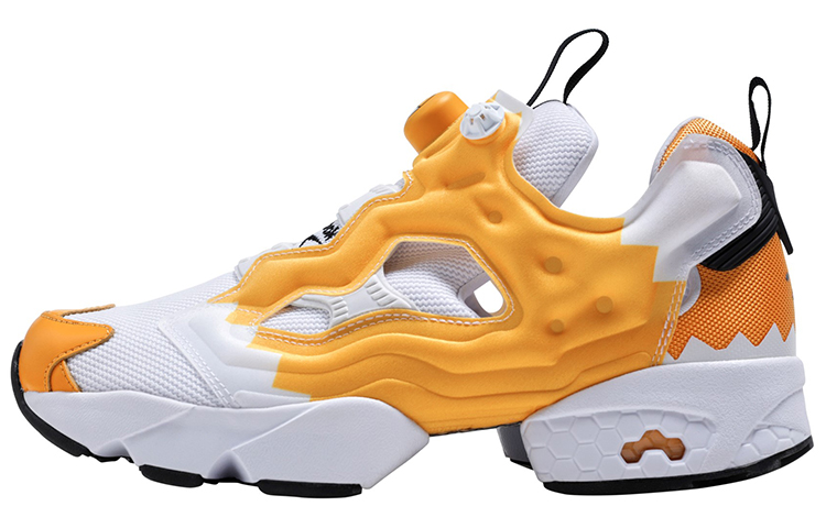 Кроссовки Reebok (желто-белые)