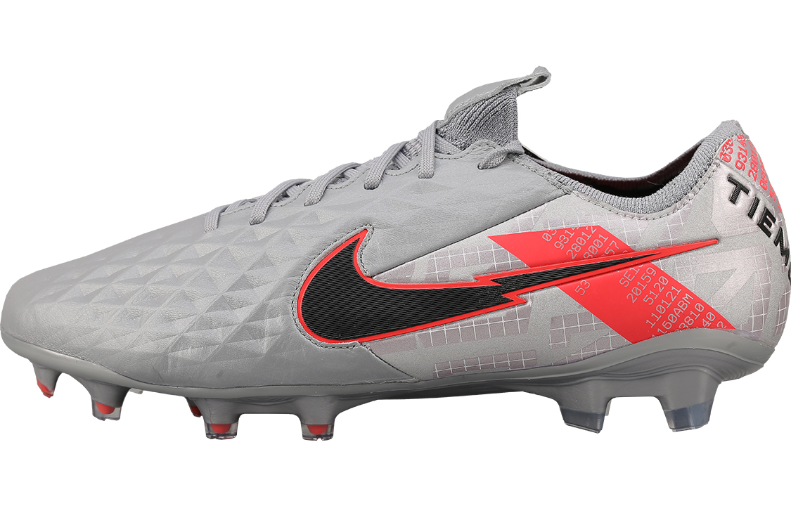 Nike Tiempo Legend 8 Elite Fg 'Metallic Grey Crimson'
