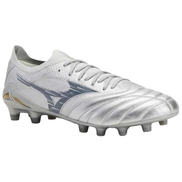 Mizuno Morelia Neo 4 Cushioning Slip Resistant Abrasion Resistant Soccer Shoes Men’s Silver