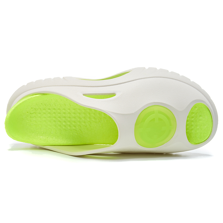 RIGORER Abrasion Resistant Sports Slippers Unisex White Green