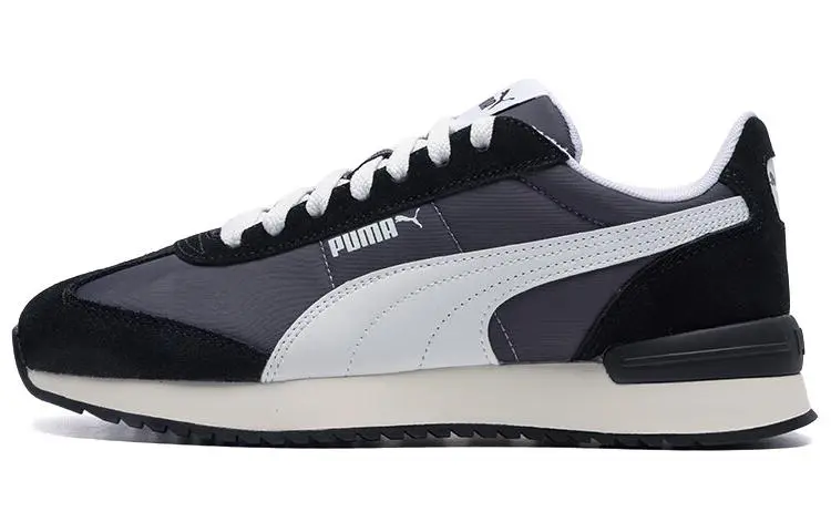 PUMA R78 Metallic Low top Casual Shoes Unisex Black White