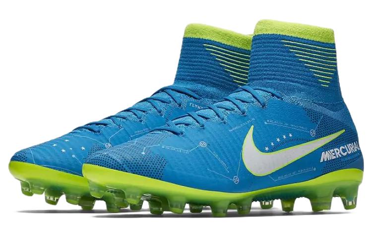 Мужские бутсы Nike Mercurial Superfly 5 NJR Ag-Pro AG (светло-синий) — фото 3
