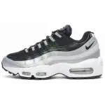 Nike Air Max 95 Cushioning, Wear Resistant Low top Casual Shoes Women's Metal Platinum Silver