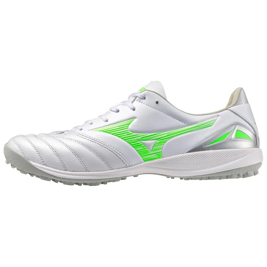 Mizuno Morelia Neo 4 Slip Resistant Abrasion Resistant Soccer Shoes Men's White Green