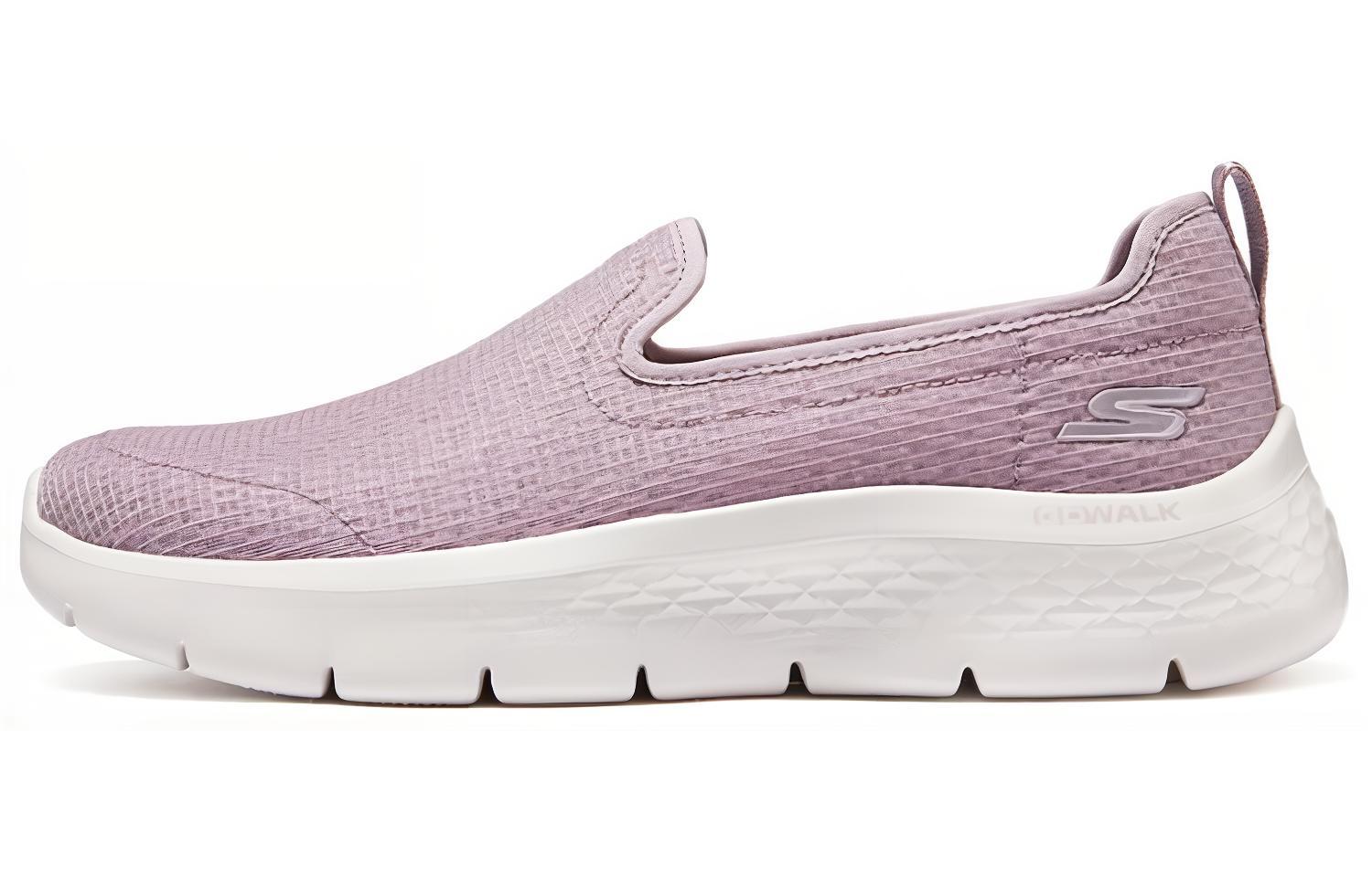 Skechers Go Walk Fle Mesh, Textile Cushioning Breathable Low top Casual Shoes Unisex Pink