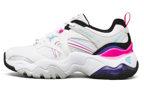 Skechers D Lites 3.0 Air Low Top Running Shoes White/Black/Pink Women's