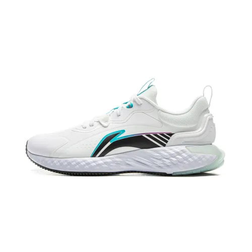 Li Ning Slip Resistant Lightweight Rebound Low top Casual Shoes Men's Standard White