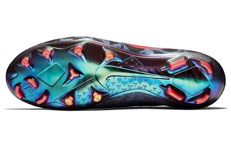 Мужские футбольные бутсы Nike Phantom Vision Elite DF FG (черно-красный) — Чёрный / красный — фото 6