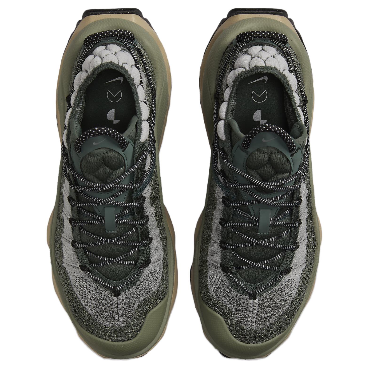 Nike Air Max Flyknit Venture Vintage Green Light Army Khaki Metallic Silver Women’s