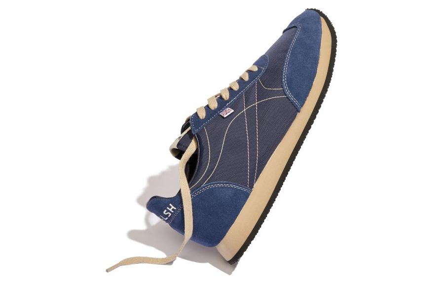 Norman Walsh Tdl Cow Leather, Textile Low top Casual Shoes Unisex Marine Blue
