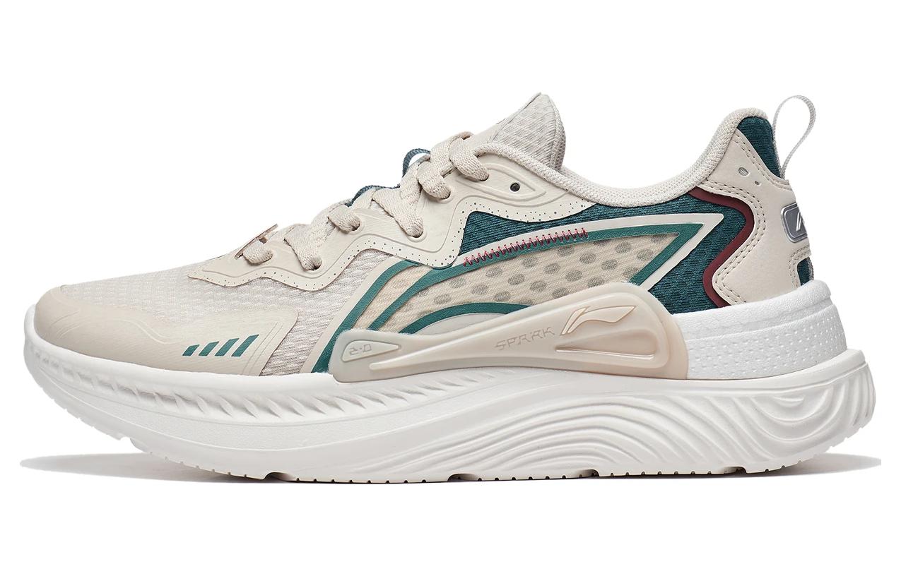 Li Ning Cyan Journey Textile, Synthetic Leather Slip Resistant Abrasion Resistant Low top Sports Casual Shoes Men's
