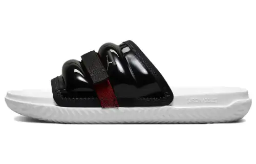 Jordan Super Play Black White Off Noir University Red