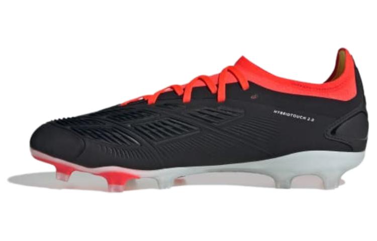 Adidas PREDATOR 24 PRO artificial turf AG (glue short nails) wear-resistant, breathable and wrapped football shoes, same style for men and women, black and red