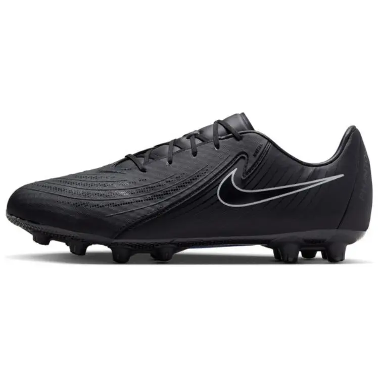 Nike Phantom GX 2 Academy HG Hard Ground Natural Grass Slip Resistant Abrasion Resistant Soccer Shoes Unisex Black