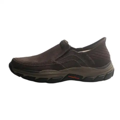 Skechers Relaxed Fit Low top Casual Shoes Men's Denim Brown