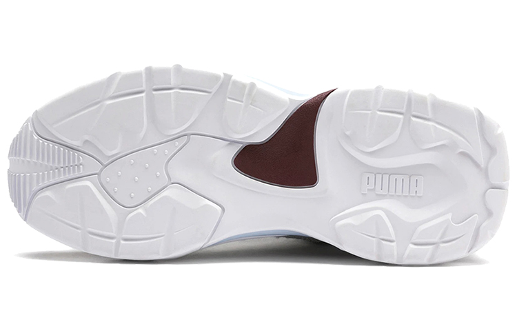 Женские кроссовки PUMA Thunder Colorblock (коричнево-бело-хаки) — Коричневый / белый / хаки / серый / чёрный / синий — фото 6