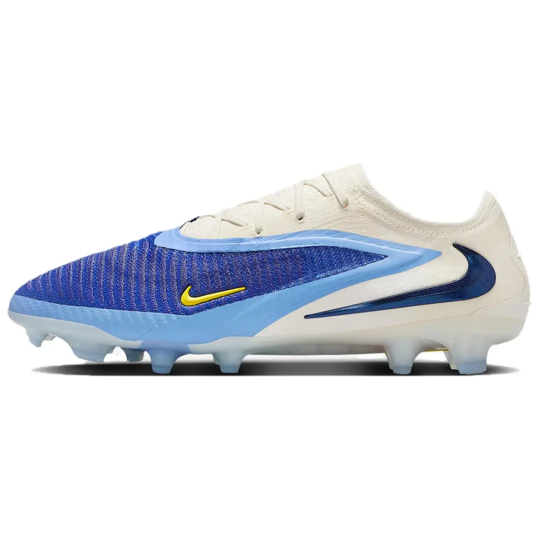 Nike Abrasion Resistant Soccer Shoes Men's White Blue
