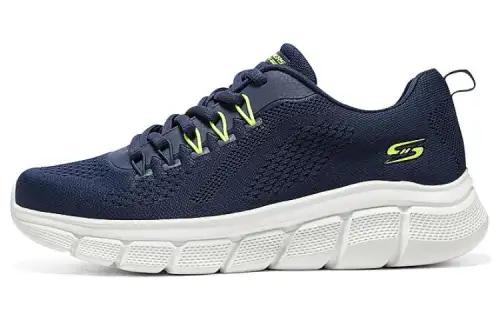 Skechers BOBS B FLEX Mesh, Textile Low top Casual Shoes Men's Blue