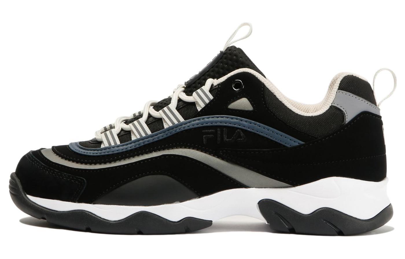 FILA Promenade Comfortable Abrasion Resistant Low top Casual Shoes Unisex Black Green