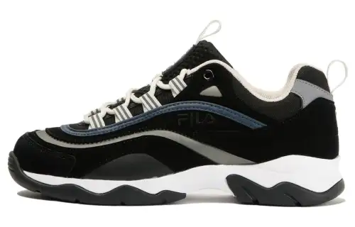 FILA Promenade Comfortable Abrasion Resistant Low top Casual Shoes Unisex Black Green