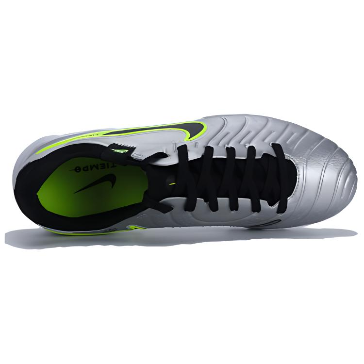 Nike Tiempo Legend 10 Pro Tf Metallic Silver Volt Black